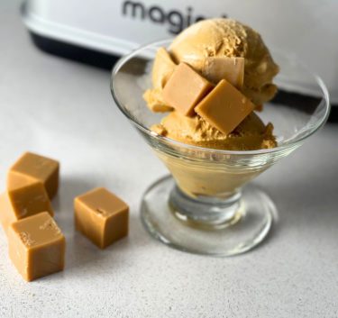 Caramel gelato Magimix.